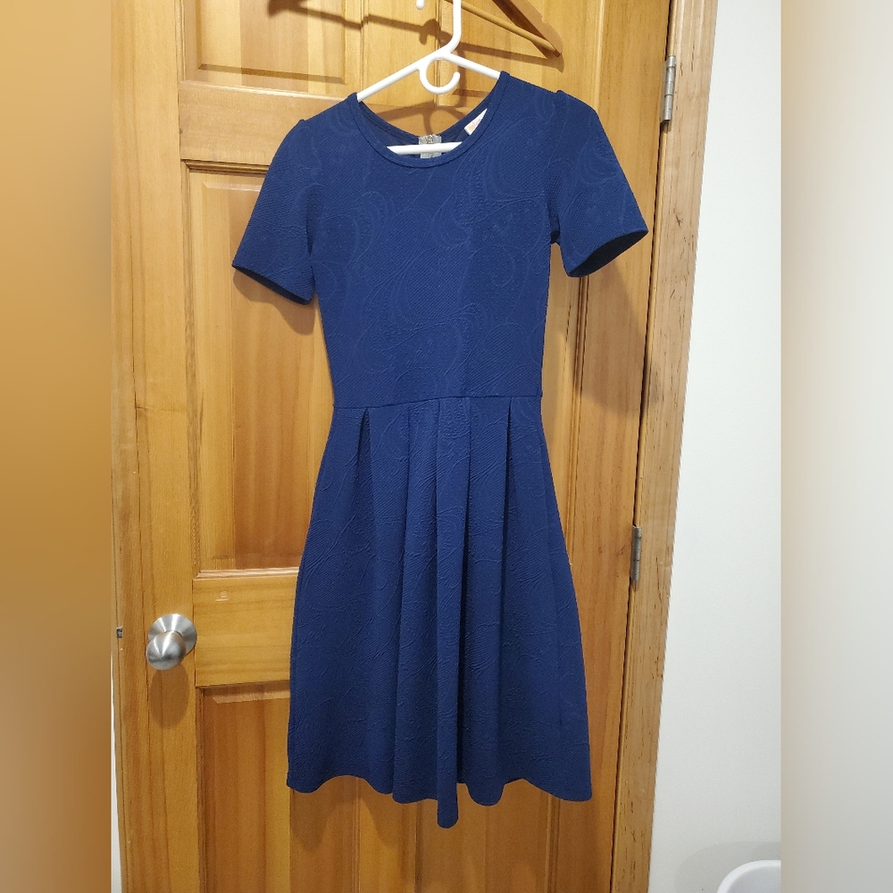 Lularoe Navy Blue Mini Dress Size S